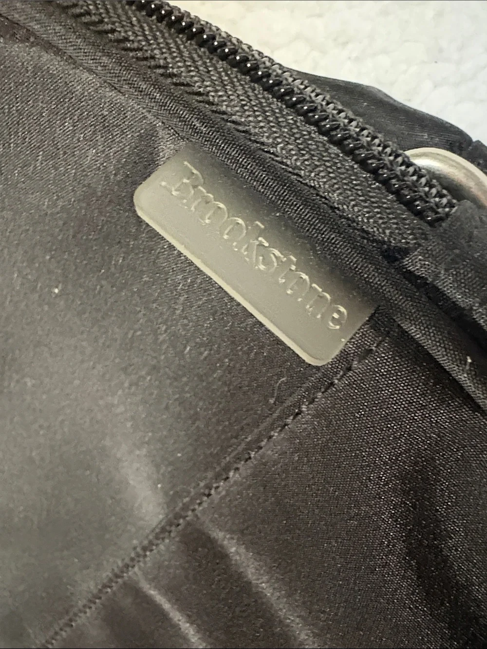 Brookstone Black 2 in 1 Saddle Messenger Bag Compact Crossbody Organizer